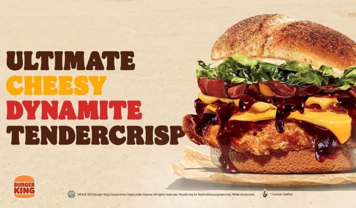 Burger King 1-for-1 Ultimate Cheesy Dynamite Tendercrisp