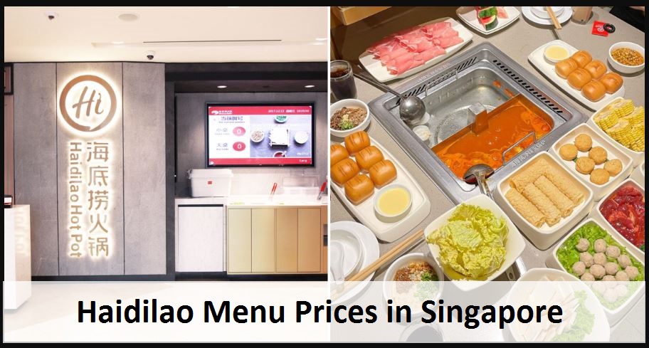 Haidilao Menu Prices in Singapore