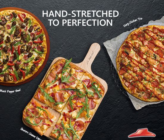 Hand-Stretched Long Pizza