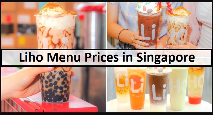 Liho Menu Prices in Singapore