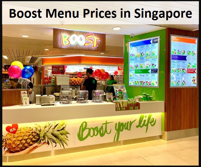 Boost Menu Prices in Singapore