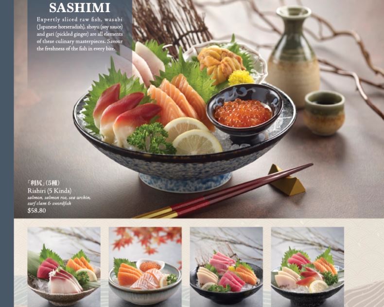 Sushi Tei Sashimi Menu